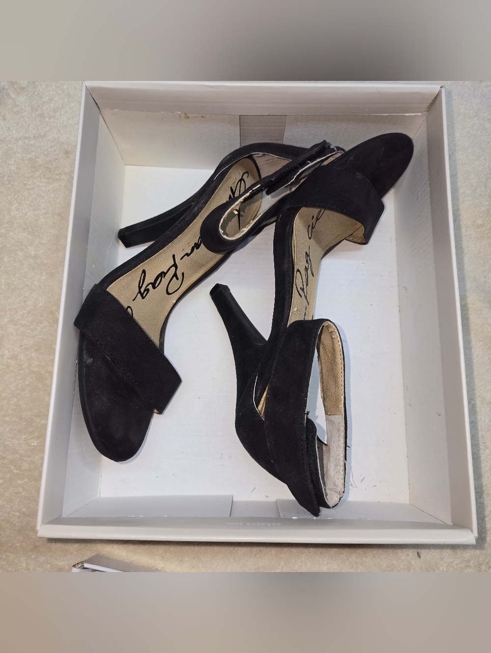 American Rag Cie Black Ankle Strapped Heels Size 7